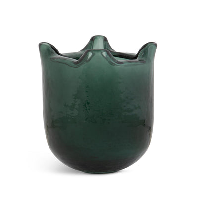 Fold Vase, Hunter Green, Small