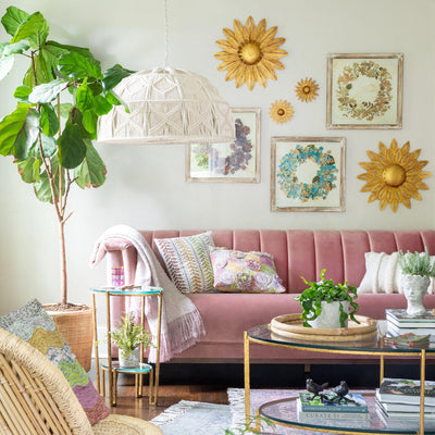 Aged Copper Wall Dahlia, Small