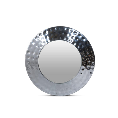Hammered Pewter Portal Mirror, 11"