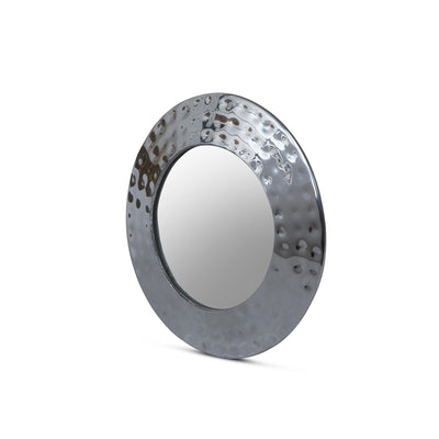 Hammered Pewter Portal Mirror, 11"