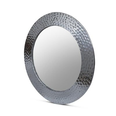 Hammered Pewter Portal Mirror, 24"