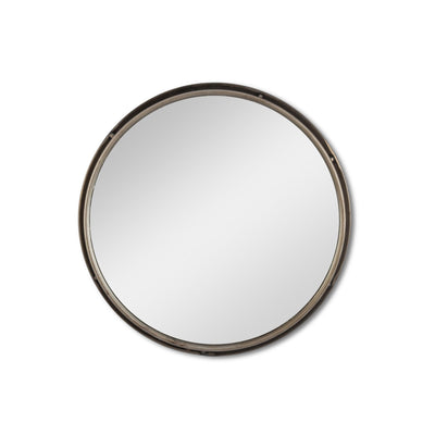 Iron Frame Mirrored Trays, Set of 2