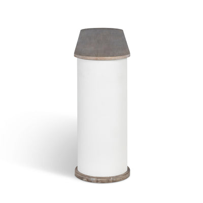 Capsule Console Table, Silk Linen
