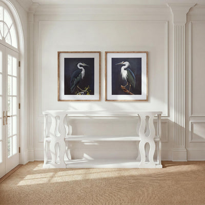 Worth Avenue Console Table, Silk Linen