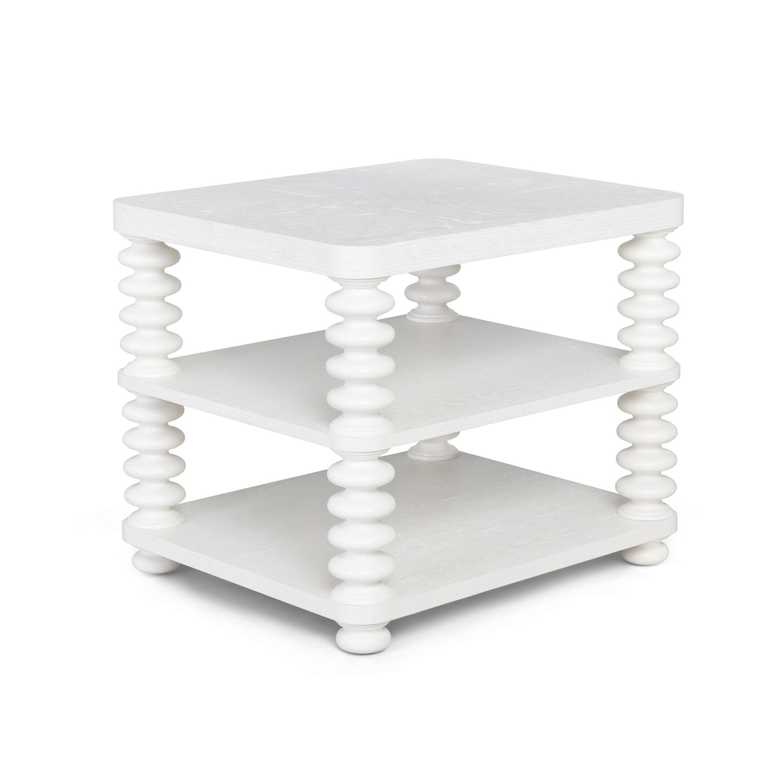 Oak Bluffs Lamp Table, Whitewash
