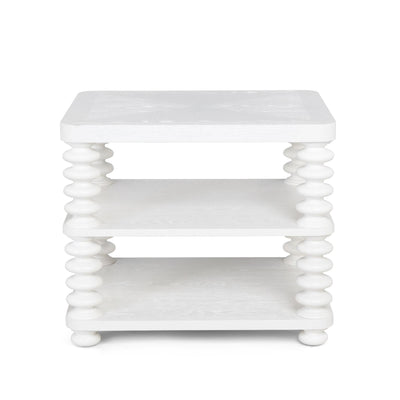 Oak Bluffs Lamp Table, Whitewash