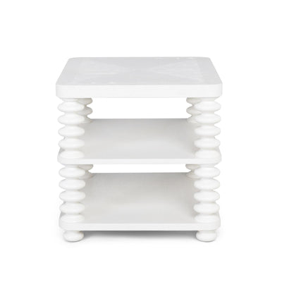 Oak Bluffs Lamp Table, Whitewash