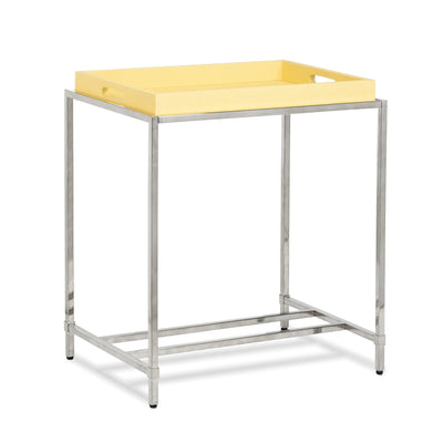 St. Tropez Table Base, Mirrored Silver