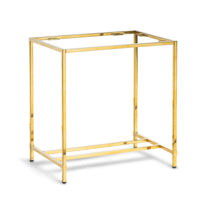 St. Tropez Table Base, Mirrored Brass
