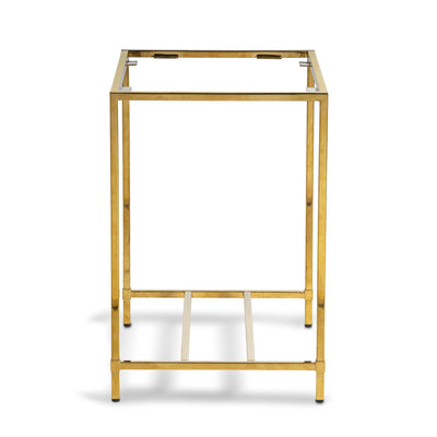 St. Tropez Table Base, Mirrored Brass