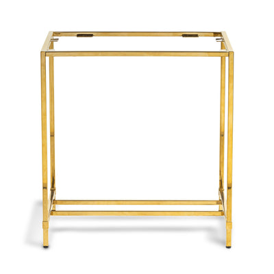 St. Tropez Table Base, Mirrored Brass