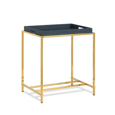 St. Tropez Table Base, Mirrored Brass
