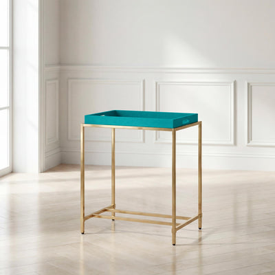St. Tropez Table Base, Mirrored Brass