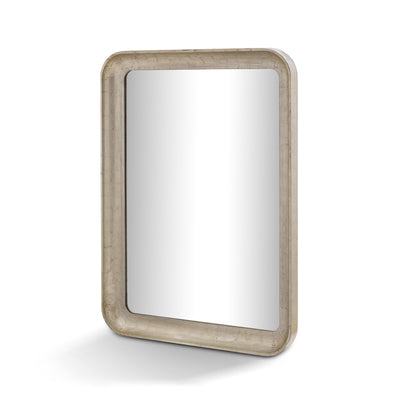 Cove Portrait Mirror, Champagne Silver Leaf