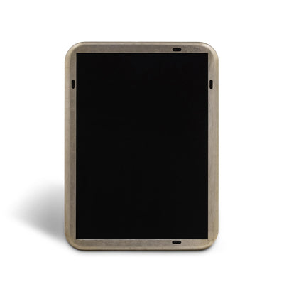 Cove Portrait Mirror, Champagne Silver Leaf