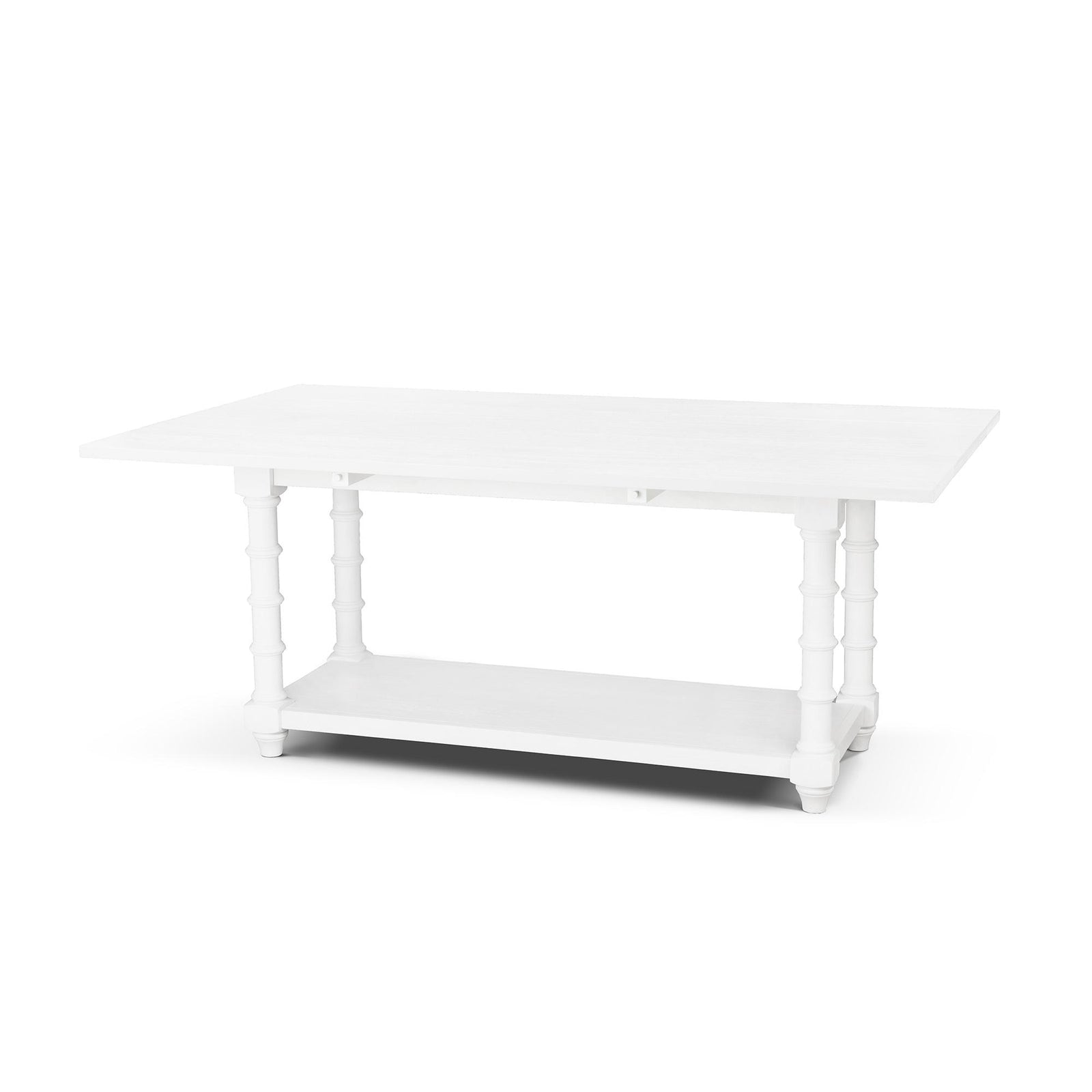 Bimini Drop Leaf Table, Whitewash