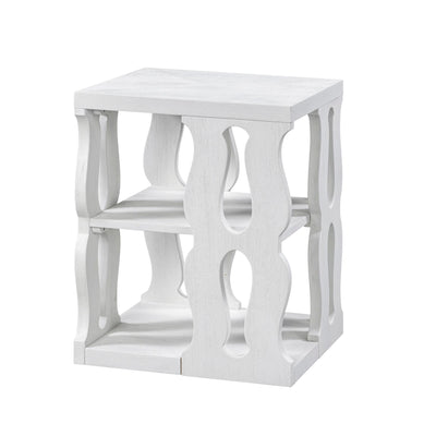Montauk End Table, Whitewash
