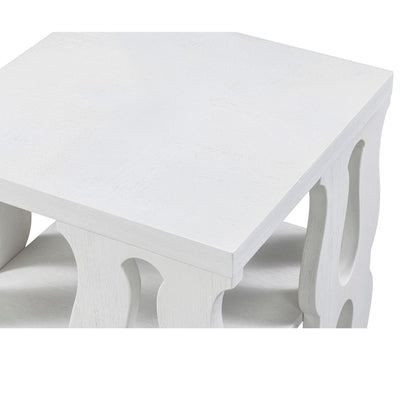 Montauk End Table, Whitewash