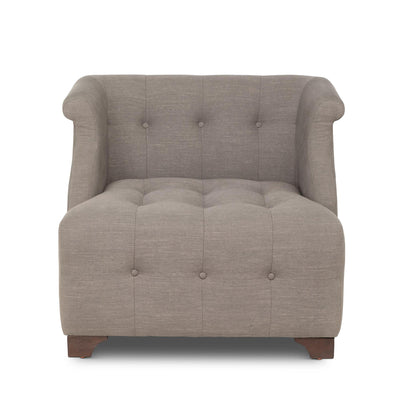 Scroll Arm Occasional Chair, Mocha