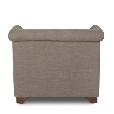 Scroll Arm Occasional Chair, Mocha
