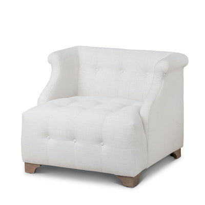 Scroll Arm Occasional Chair, Ivory