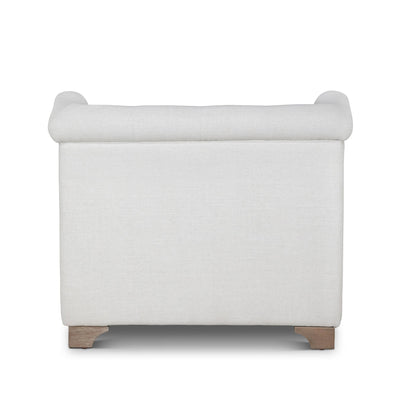 Scroll Arm Occasional Chair, Ivory