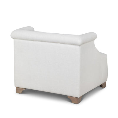 Scroll Arm Occasional Chair, Ivory