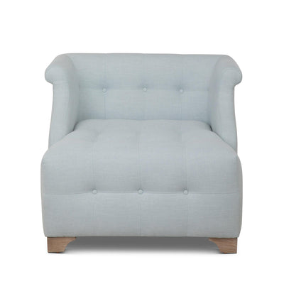 Scroll Arm Occasional Chair, Serene Sky