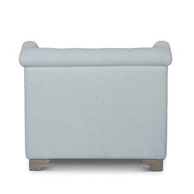 Scroll Arm Occasional Chair, Serene Sky