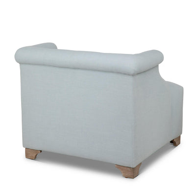 Scroll Arm Occasional Chair, Serene Sky