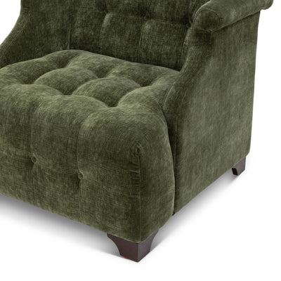 Scroll Arm Occasional Chair, Moss