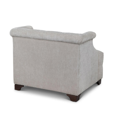 Scroll Arm Occasional Chair, Putty