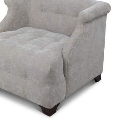 Scroll Arm Occasional Chair, Putty