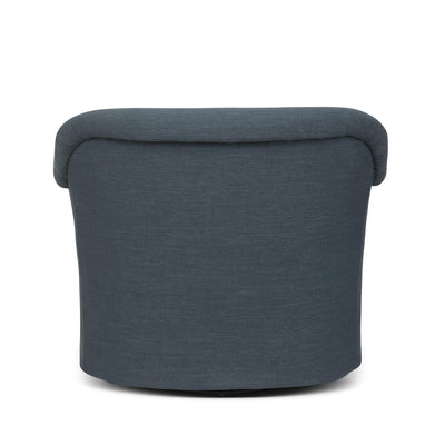 Bella Swivel Chair, Heathered Navy