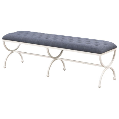 Gallery Long Bench, Hydrangea White