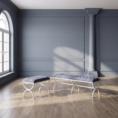 Gallery Long Bench, Hydrangea White