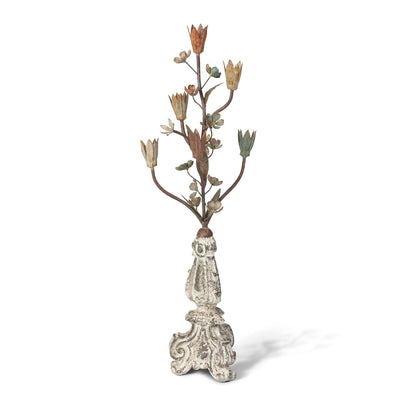 Iron Candle Holder, 32.48"H