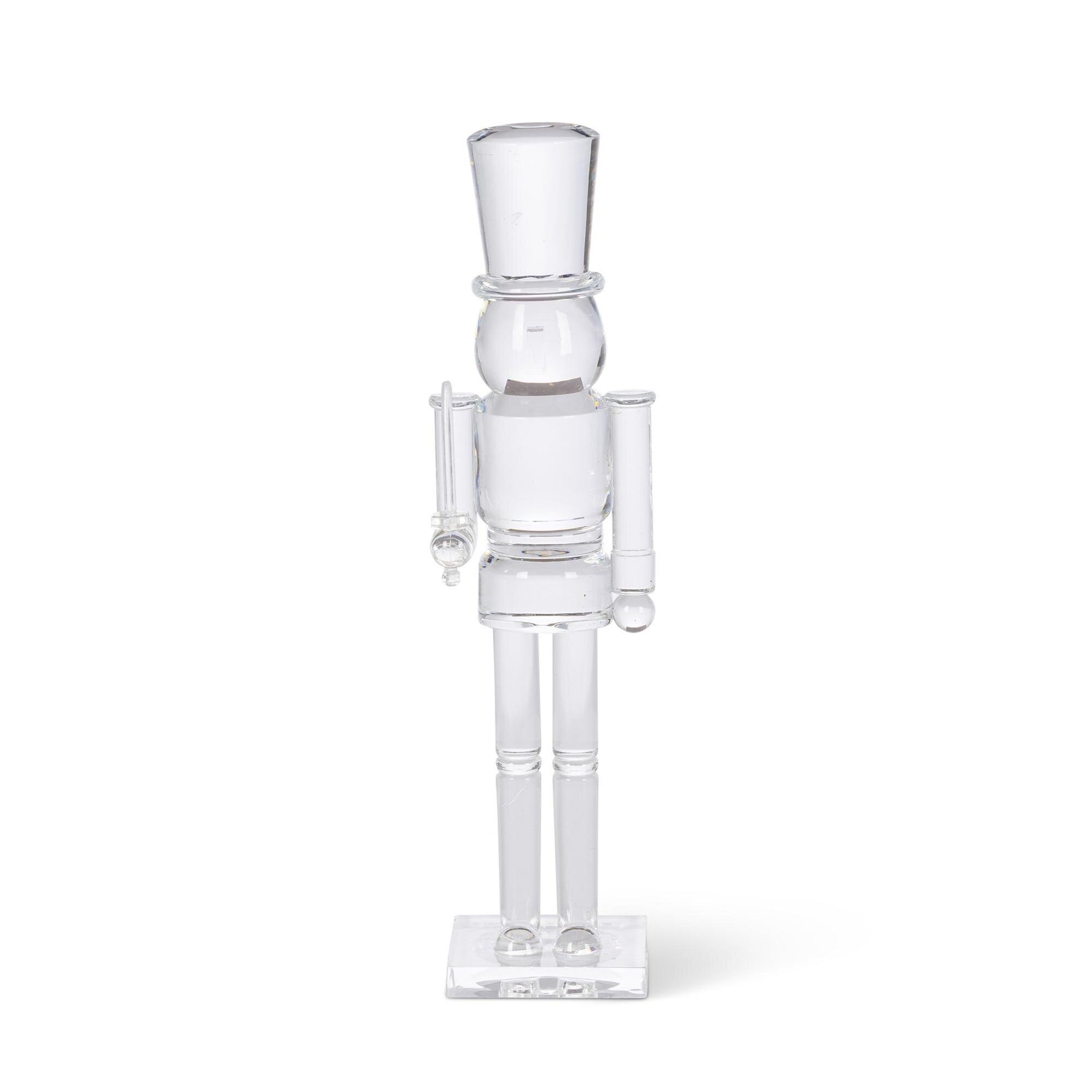 Clear Acrylic Nutcracker, 11.75"H