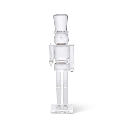 Clear Acrylic Nutcracker, 11.75"H