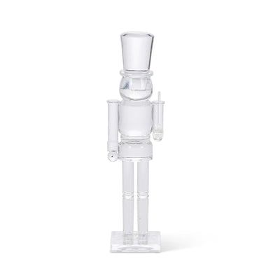 Clear Acrylic Nutcracker, 11.75"H