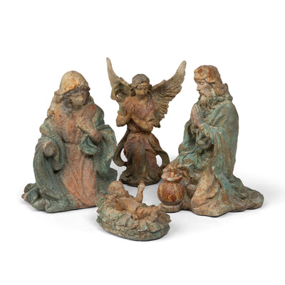 Painted Resin Nativity Figures, 5.91"H, Set of 4