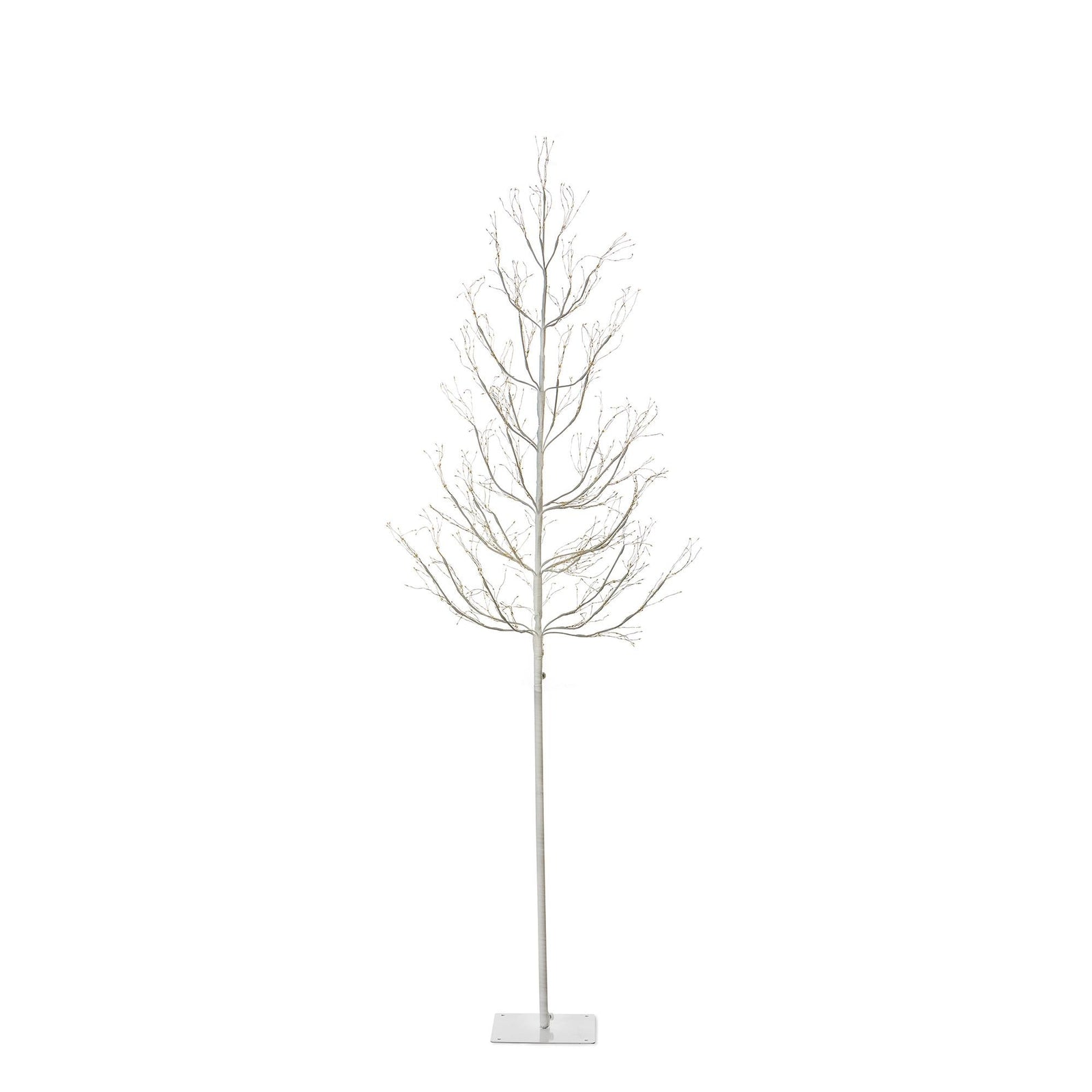 Winter White Adjustable Height LED Lighted Tree, 5-6'