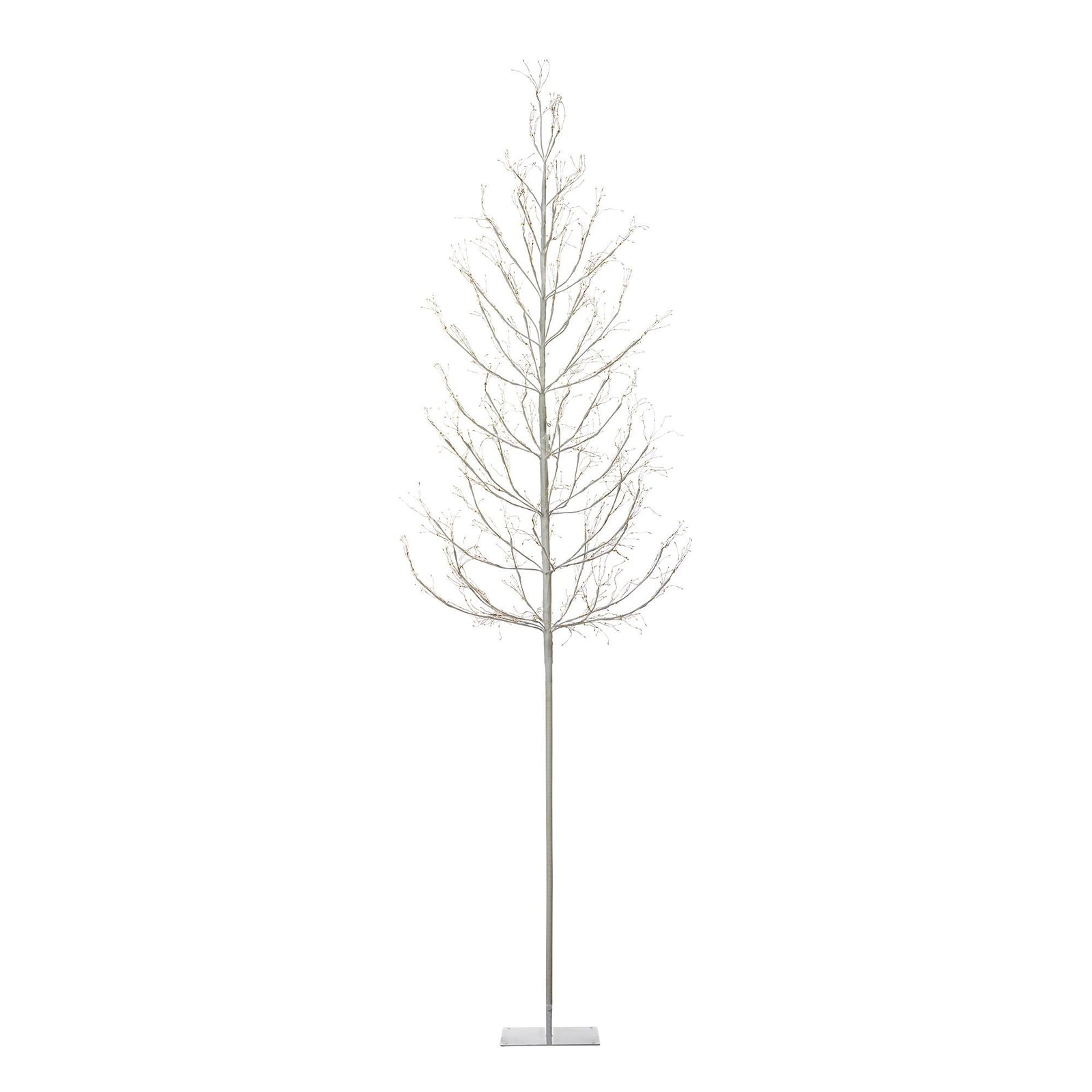 Winter White Adjustable Height LED Lighted Tree 7-8'