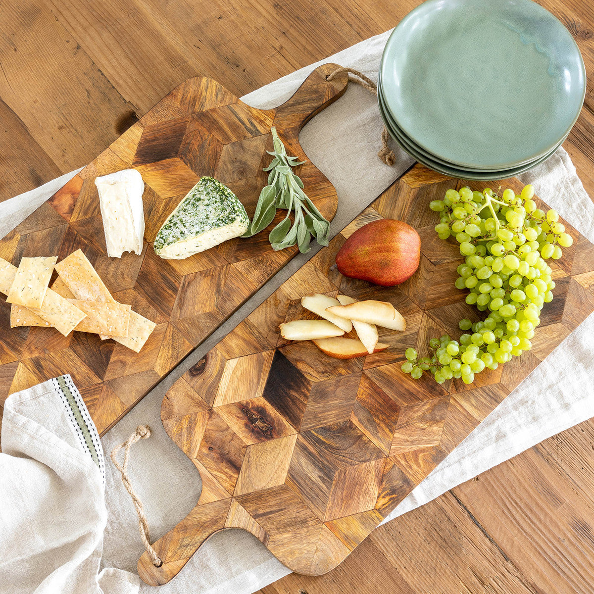 Patterned Chopping Board - Set of 2 - The Reclaimed Farmhouse