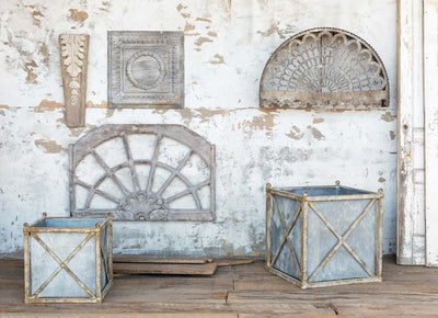 Large Metal Estate Planter