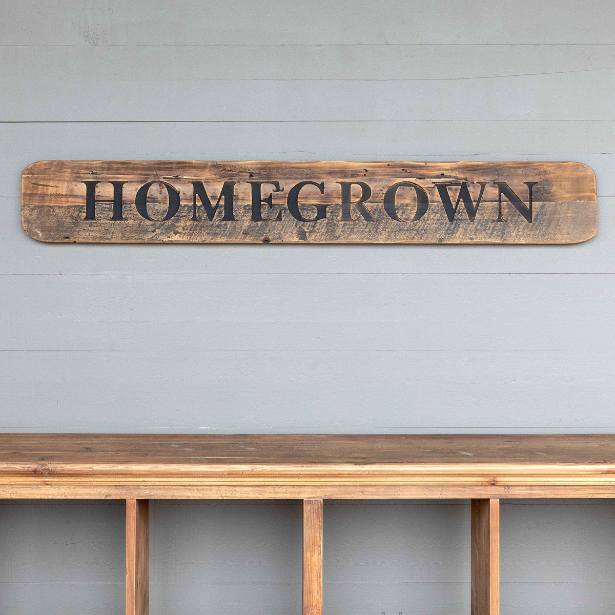 Wooden Homegrown Roadside Sign