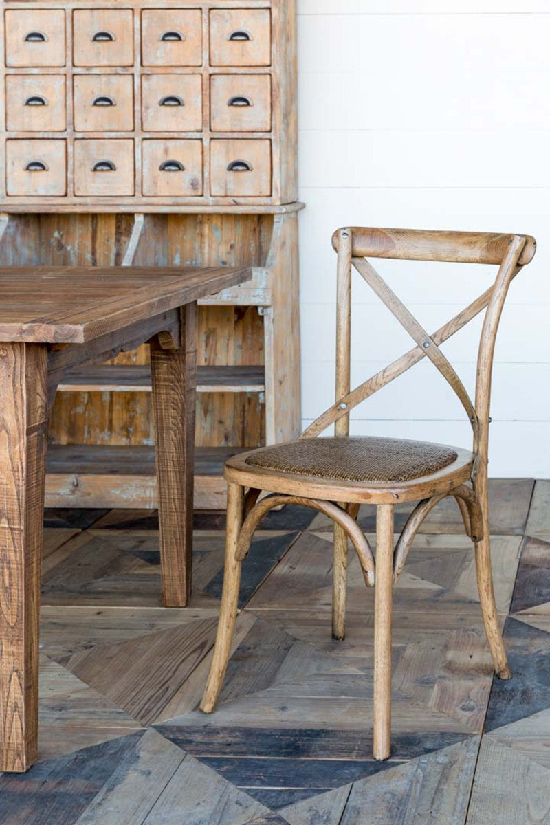 Wooden Cross Back Chair