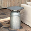 Metal Milk Can Table