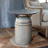 Metal Milk Can Table