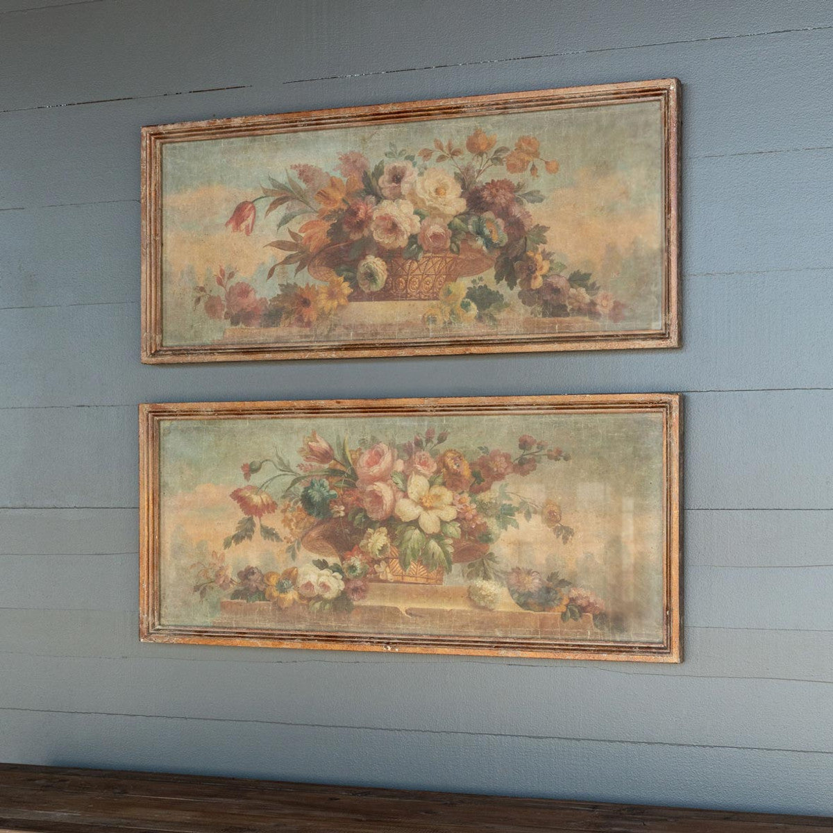Vintage Floral Canvas Prints - Set of 2 Assorted Styles